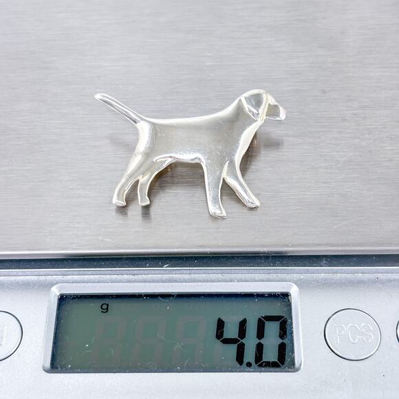 Labrador Retriever Brooch | Vintage Sterling Silver 925 | Puppy Dog Pin - Picture 6 of 6